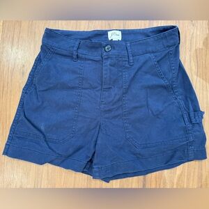 JCrew navy chino shorts, size 2